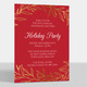 Elegant Foil Wreath Invitations Image 1 of 4